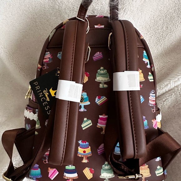 Disney Princess Dessert Cakes Loungefly Mini Backpack and Wallet Set: NWT - Picture 12 of 16